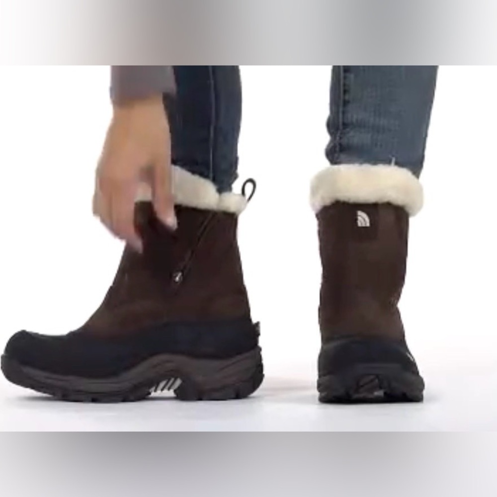 The North Face Greenland Women's Zip Waterproof Primaloft Winter Boots Size 7
